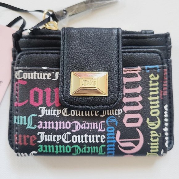 Juicy Couture Black Card and Coin Wallet - Picture 1 of 4